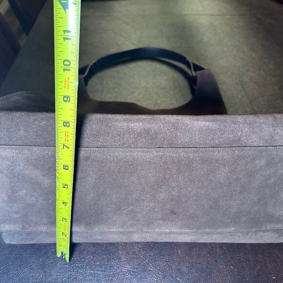 Chocolate Brown Suede Hobo Style Shoulder Bag by Cuyana - Picture 3 of 7